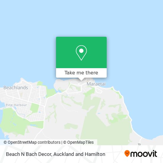 Beach N Bach Decor map