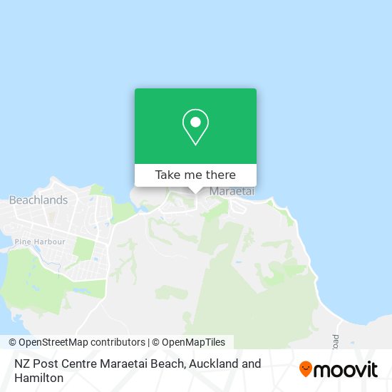 NZ Post Centre Maraetai Beach地图