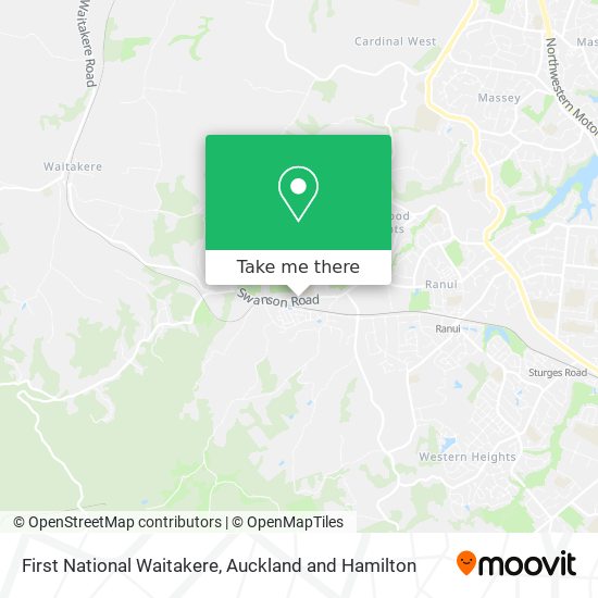 First National Waitakere map