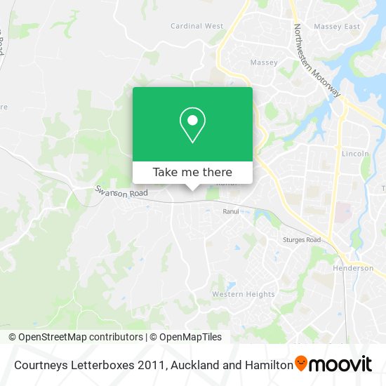 Courtneys Letterboxes 2011 map