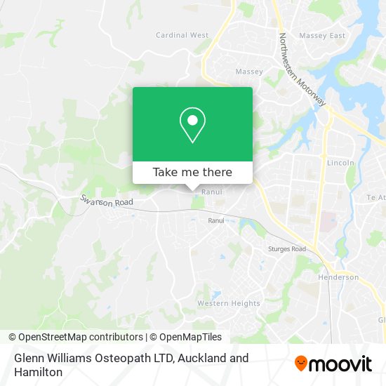 Glenn Williams Osteopath LTD map