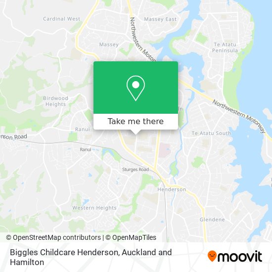 Biggles Childcare Henderson map