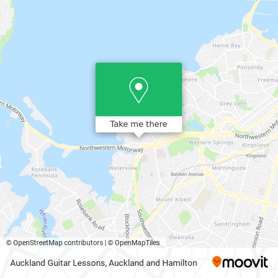 Auckland Guitar Lessons地图