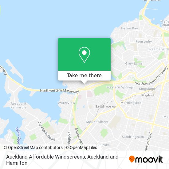 Auckland Affordable Windscreens map