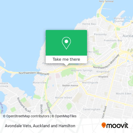 Avondale Vets map