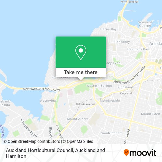 Auckland Horticultural Council map