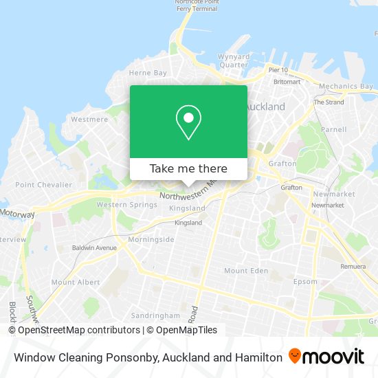 Window Cleaning Ponsonby map