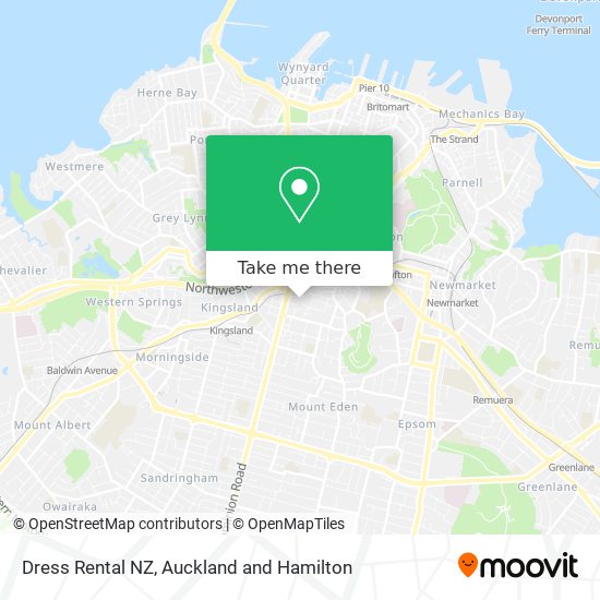 Dress Rental NZ map