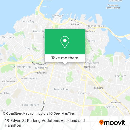 19 Edwin St Parking Vodafone map