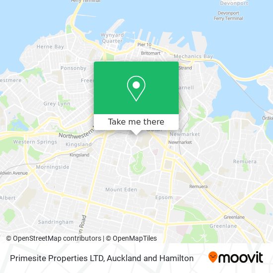 Primesite Properties LTD map