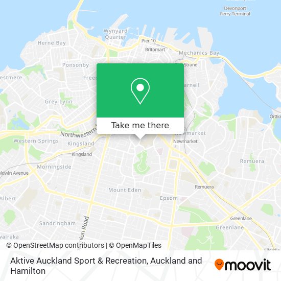 Aktive Auckland Sport & Recreation地图