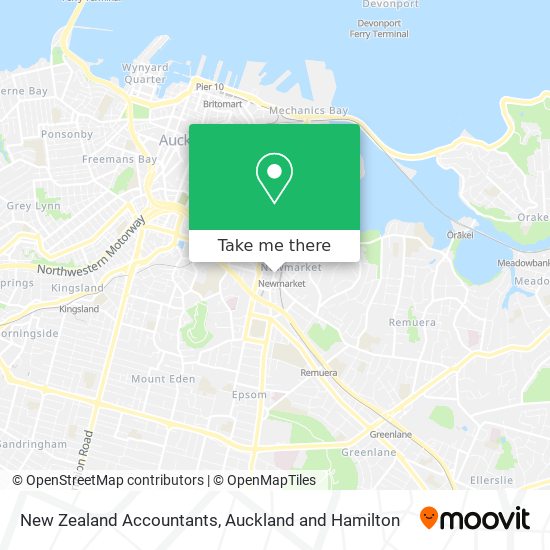 New Zealand Accountants map