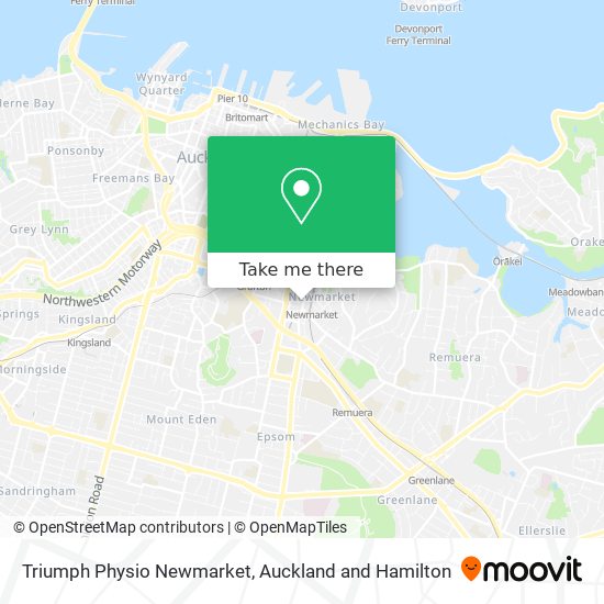 Triumph Physio Newmarket map