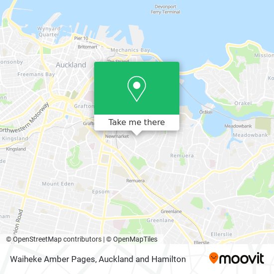 Waiheke Amber Pages map