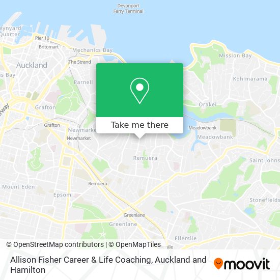 Allison Fisher Career & Life Coaching map