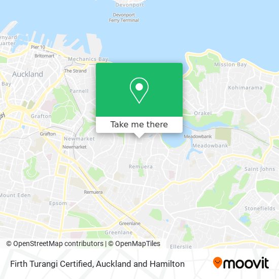 Firth Turangi Certified map