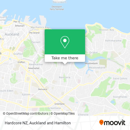 Hardcore NZ map