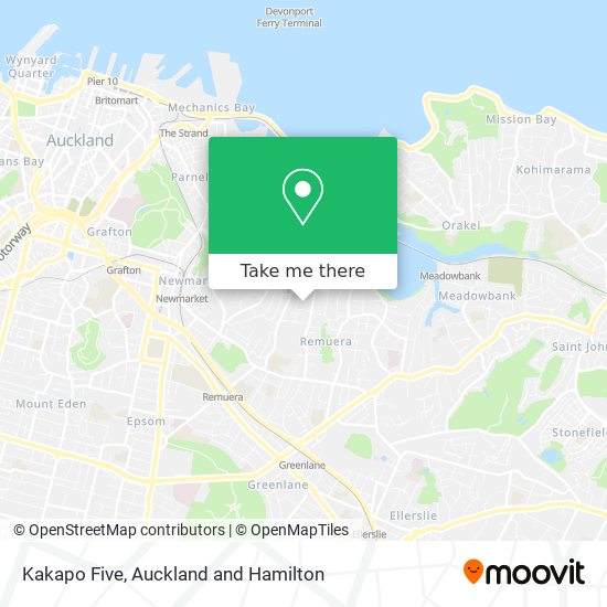 Kakapo Five map