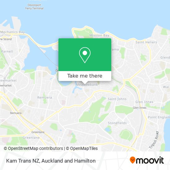 Kam Trans NZ地图