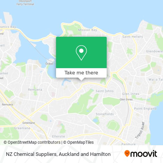 NZ Chemical Suppliers map