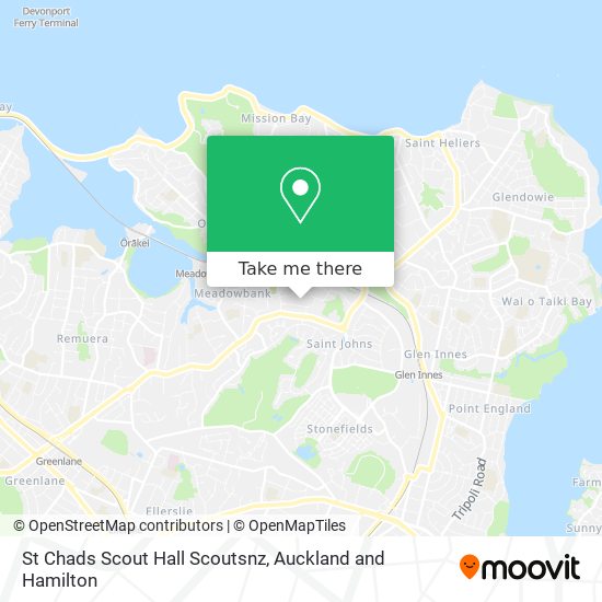 St Chads Scout Hall Scoutsnz map