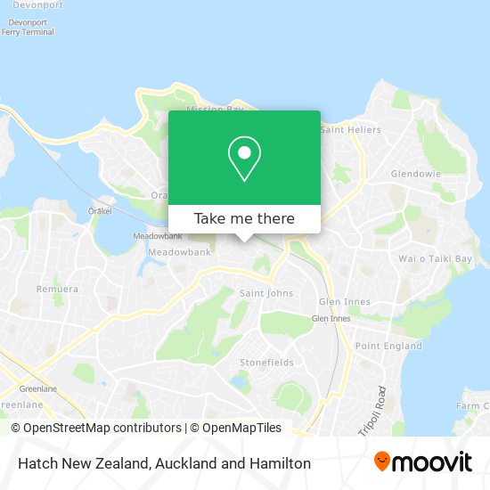 Hatch New Zealand map