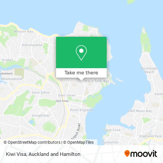 Kiwi Visa map