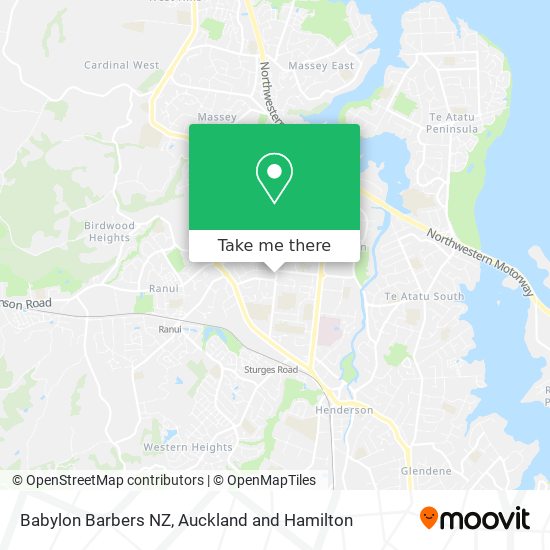 Babylon Barbers NZ地图
