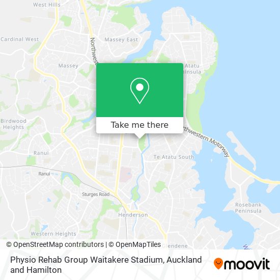 Physio Rehab Group Waitakere Stadium map