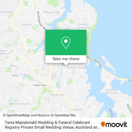 Tania Maindonald Wedding & Funeral Celebrant Registry Private Small Wedding Venue地图