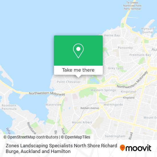 Zones Landscaping Specialists North Shore Richard Burge map