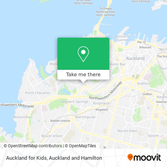 Auckland for Kids map