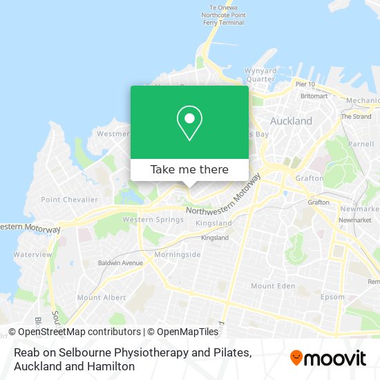 Reab on Selbourne Physiotherapy and Pilates map