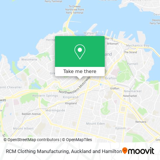 RCM Clothing Manufacturing map