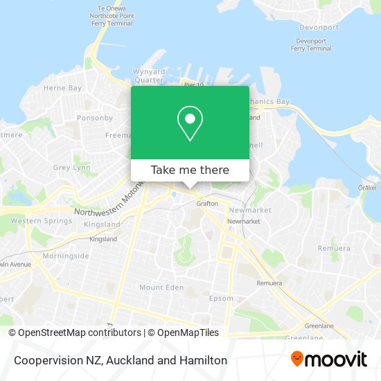 Coopervision NZ map