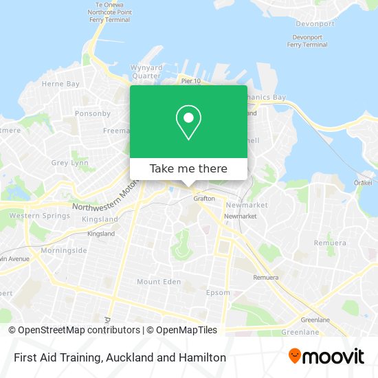 First Aid Training map