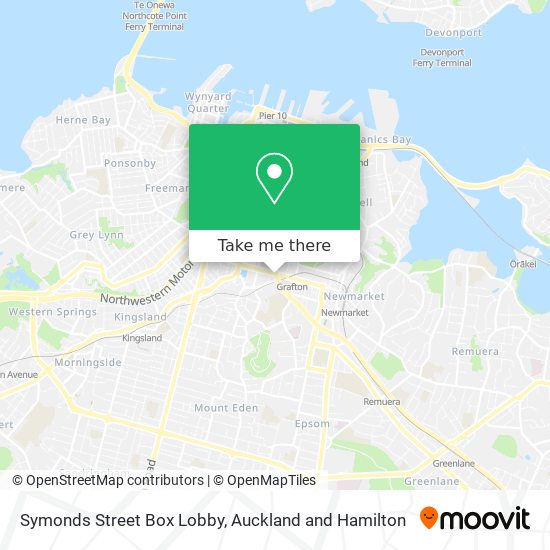 Symonds Street Box Lobby map