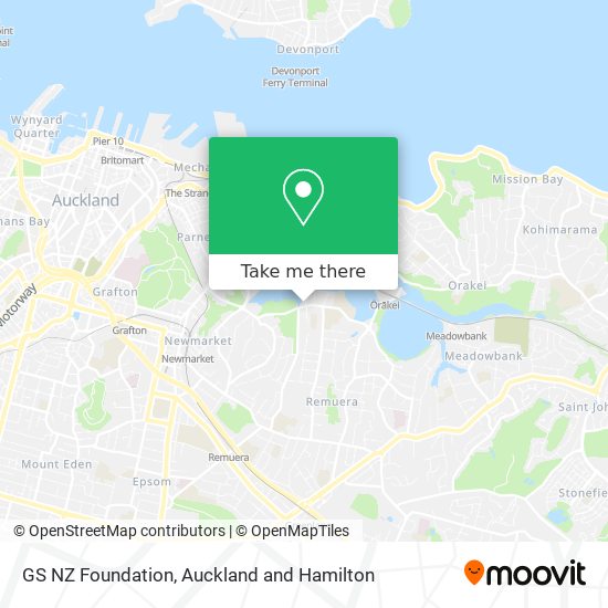 GS NZ Foundation map