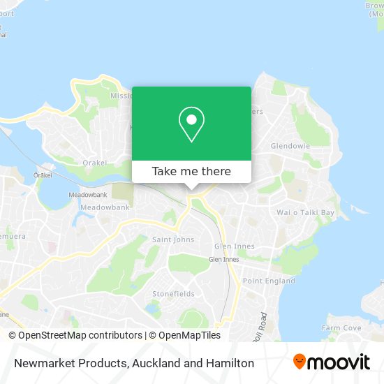 Newmarket Products map