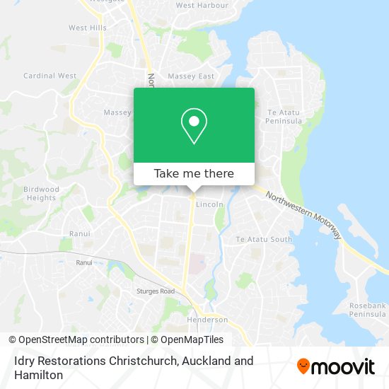 Idry Restorations Christchurch map