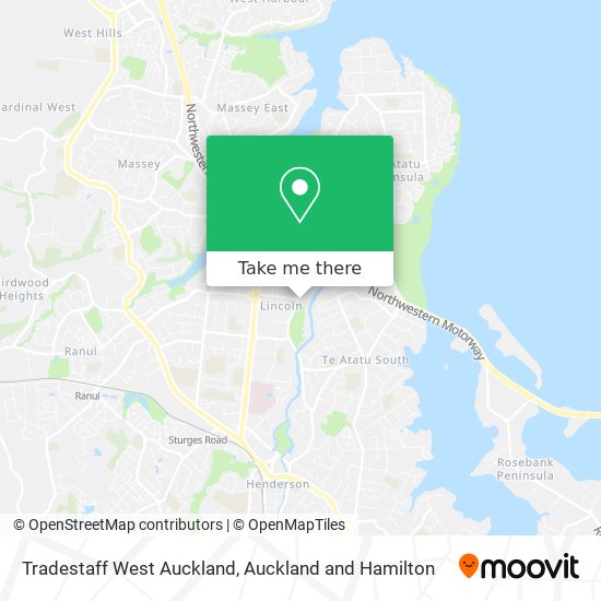 Tradestaff West Auckland map