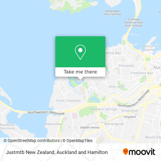 Justmtb New Zealand map