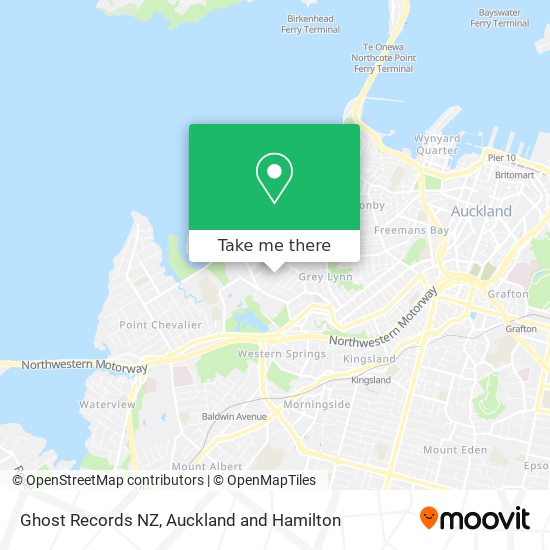 Ghost Records NZ map