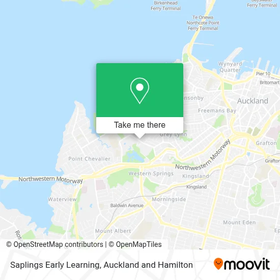 Saplings Early Learning map