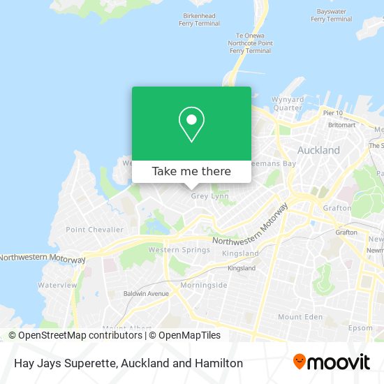 Hay Jays Superette map