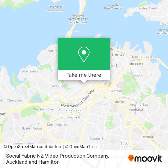 Social Fabric NZ Video Production Company map