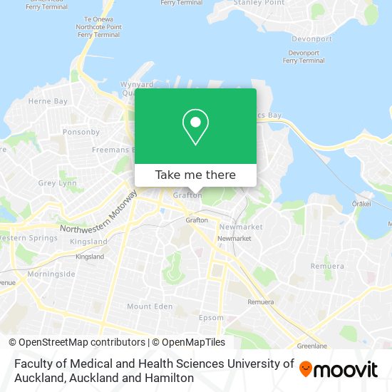 Faculty of Medical and Health Sciences University of Auckland map