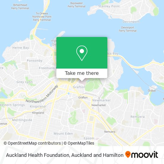 Auckland Health Foundation map