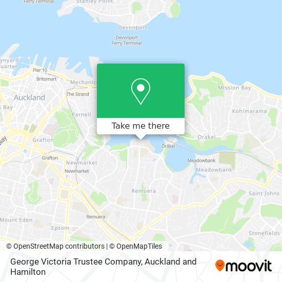 George Victoria Trustee Company map