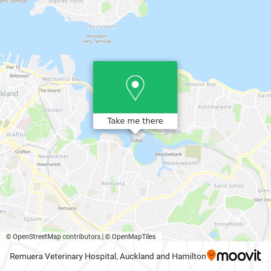 Remuera Veterinary Hospital map